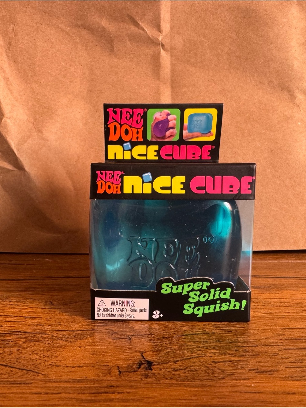 Needoh nice Cube Blue Super Solid Squish